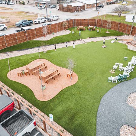 Commercial Property - Amenity Lawn, District Edges Jakes Burger Cornhole