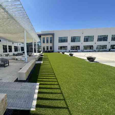 Commercial Property Amenity Lawn Storefront Earthtones