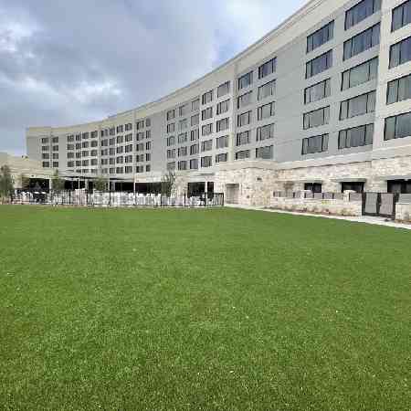 Commercial Property Amenity Lawn - Multi Family Living Storefront